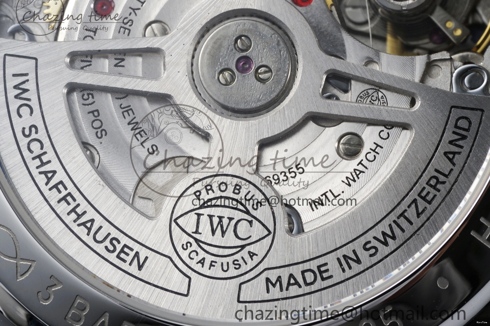 MIROTIME 0205 Portuguese Chrono IW371620 APSF 1:1 Best Edition White Blue Dial on Blue Leather Strap A MultiPurpose 7039